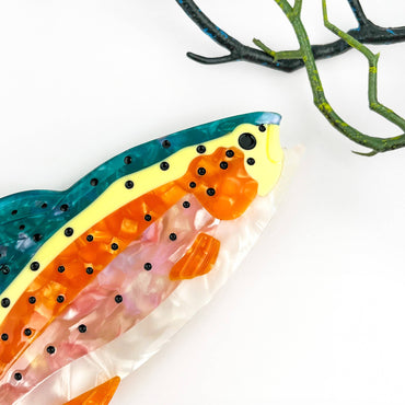 Perch Fish Ocean Acetate Hair Claw Clip