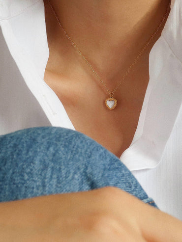 Josie Gold Vintage Heart Pendant Necklace