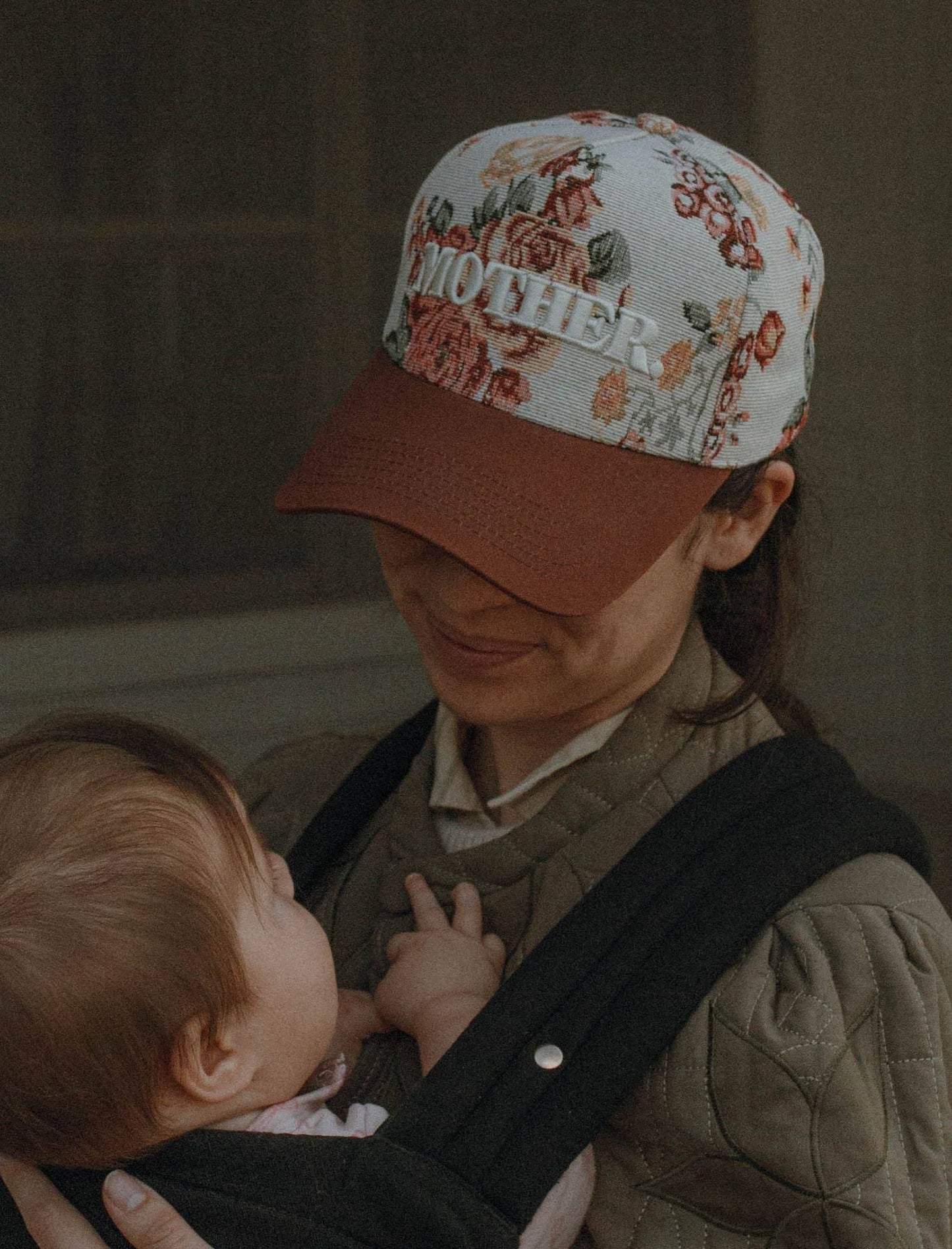 Mother Floral Embroidered Hat