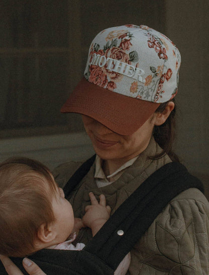 Mother Floral Embroidered Hat