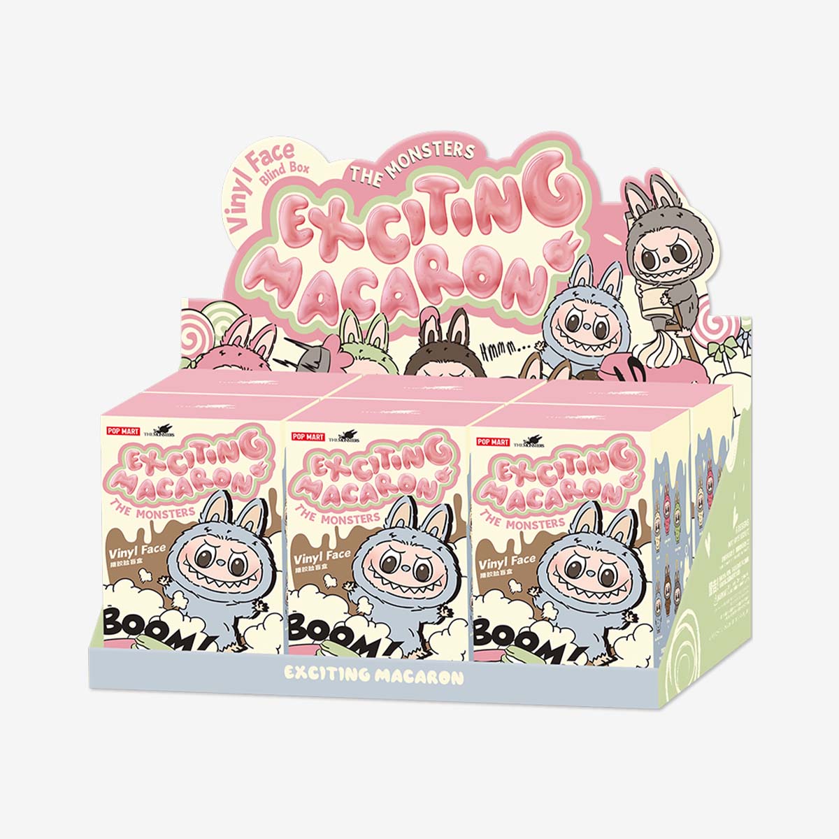 Labubu The Monsters  Exciting Macaron Pop Mart Authentic Blind Box