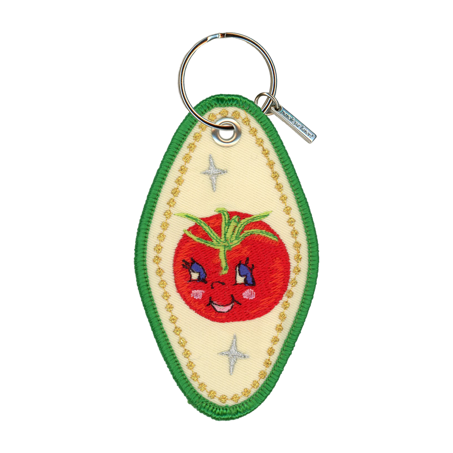 Hello Darlin Embroidered Keychain