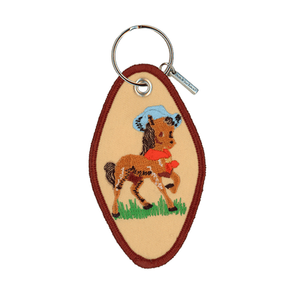 Hey Good Lookin Embroidered Keychain