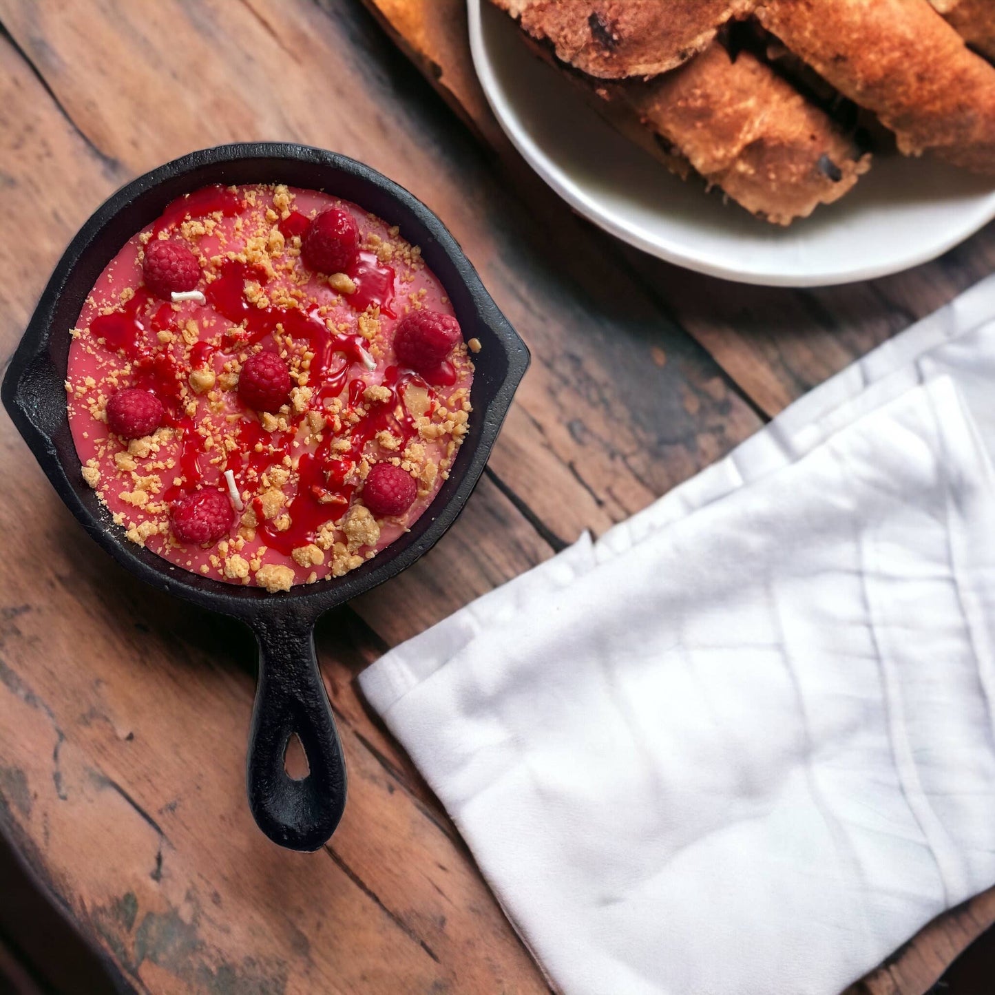Raspberry Cobbler Skillet candle 8 oz