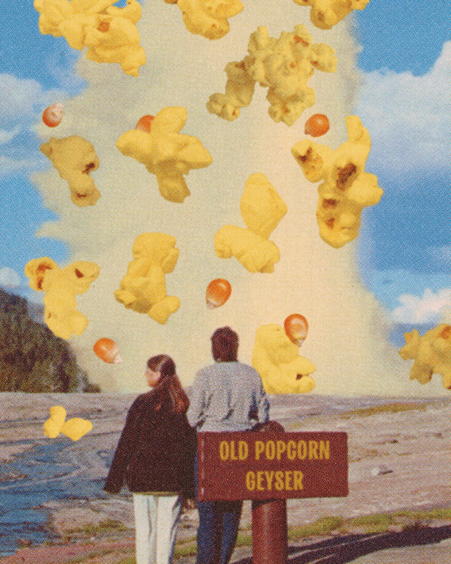 Old Popcorn Geyser Art Print