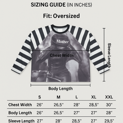 Mother Racing Striped Mesh
