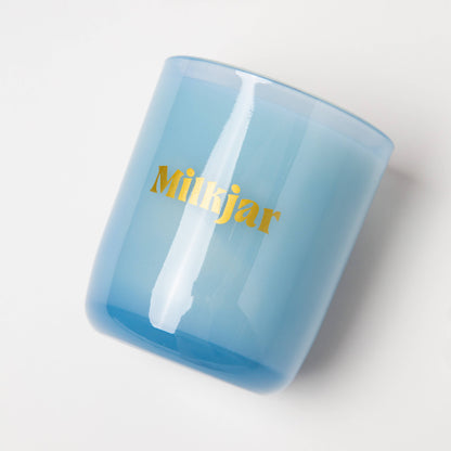 Luxury fruity floral coconut soy candle with reusable jar