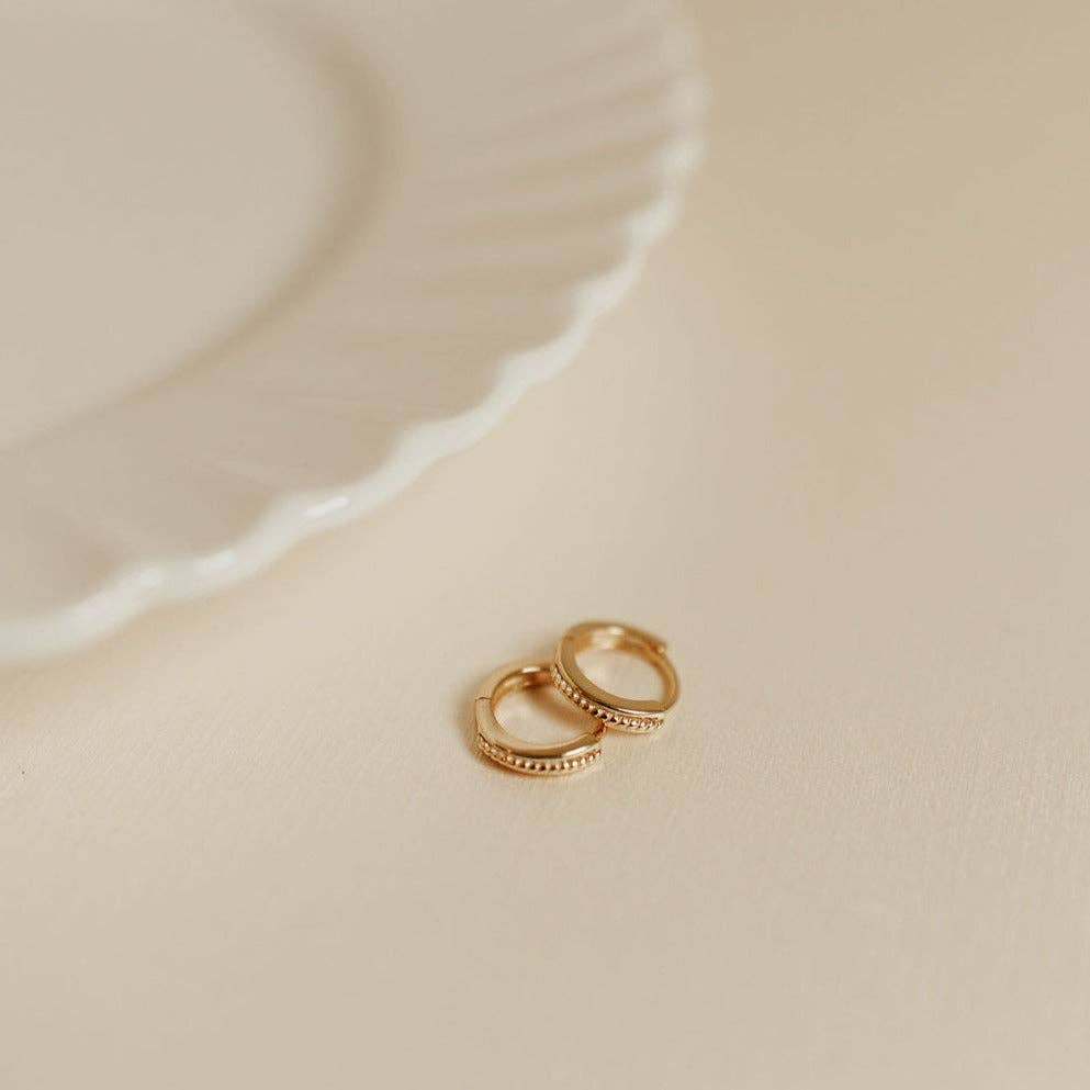 Tarnish-resistant dainty braided hoops