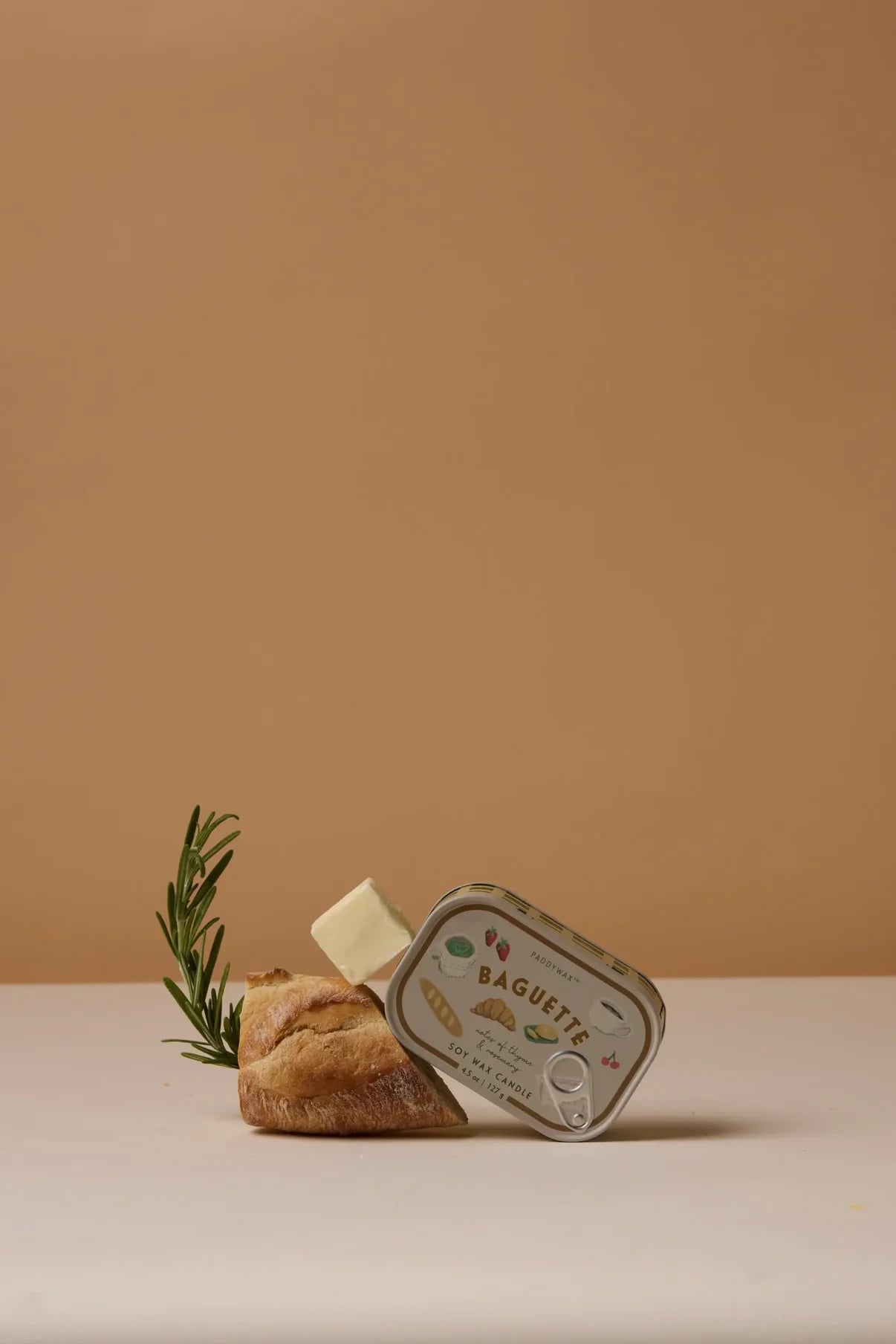 French Baguette Tin Candle