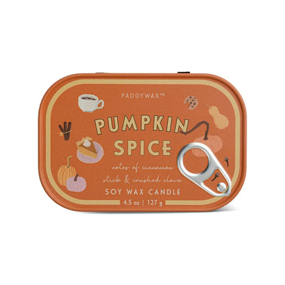 Pumpkin Spice Tin Candle