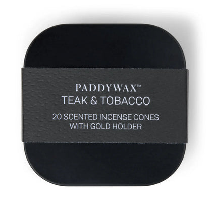 Teak & Tobacco Metal Incense Tin