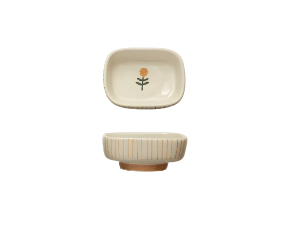 Striped Cottage Core Bowl