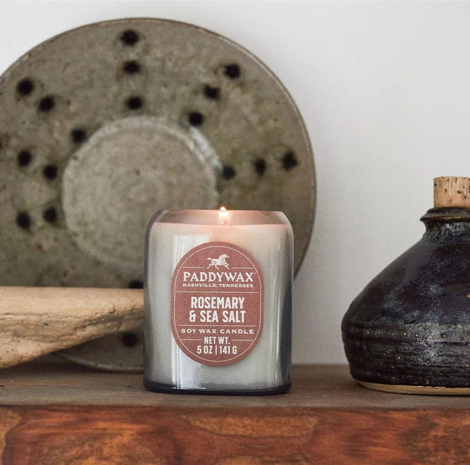 Modern luxury scented candle designed for gifting and home accents, featuring fresh citrus and herbal scents