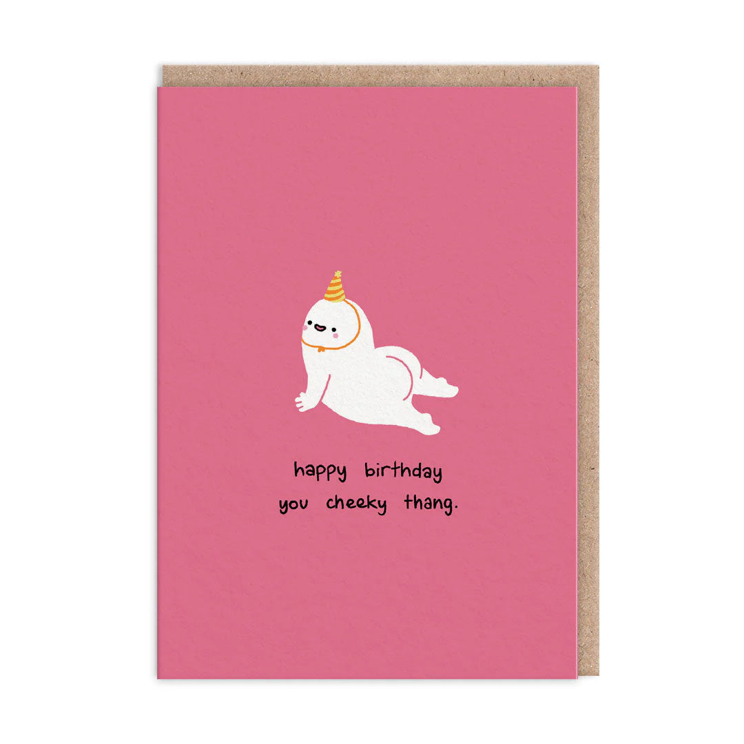 Cheeky Thing Birthday Card A6 by Makingshit gift store knoxville