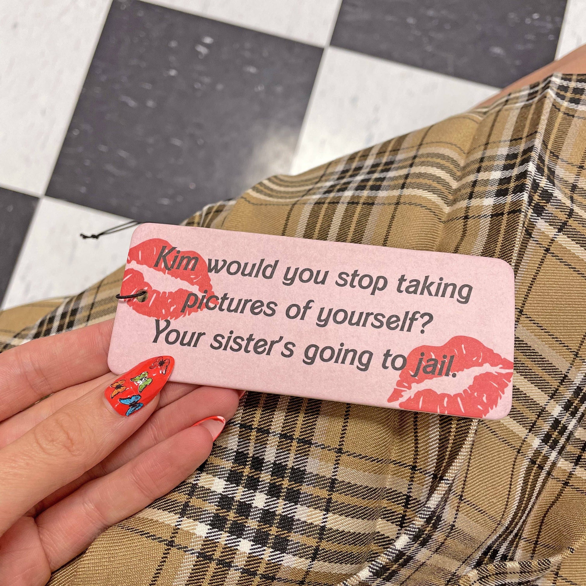 Funny pop culture car air freshener for gift stores