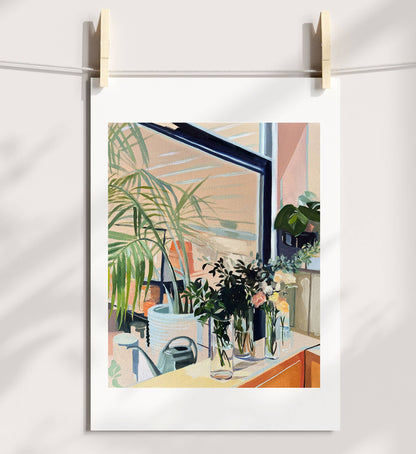 Brooklyn Plant Shop Art Print