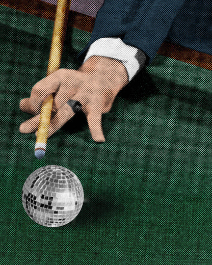 Disco Billiards Art Print