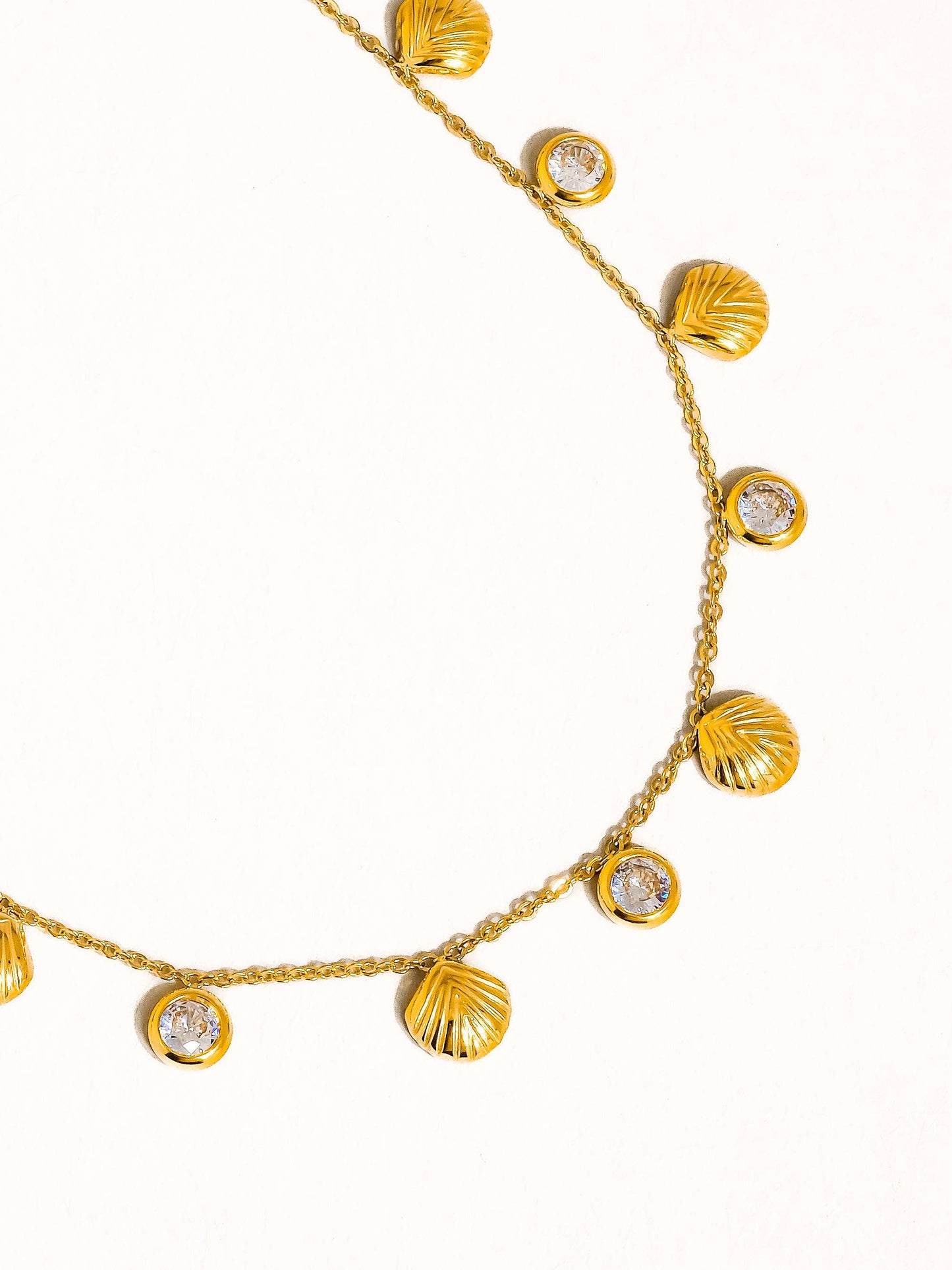 Sylvain 18K Yellow Gold Shell Charm Necklace