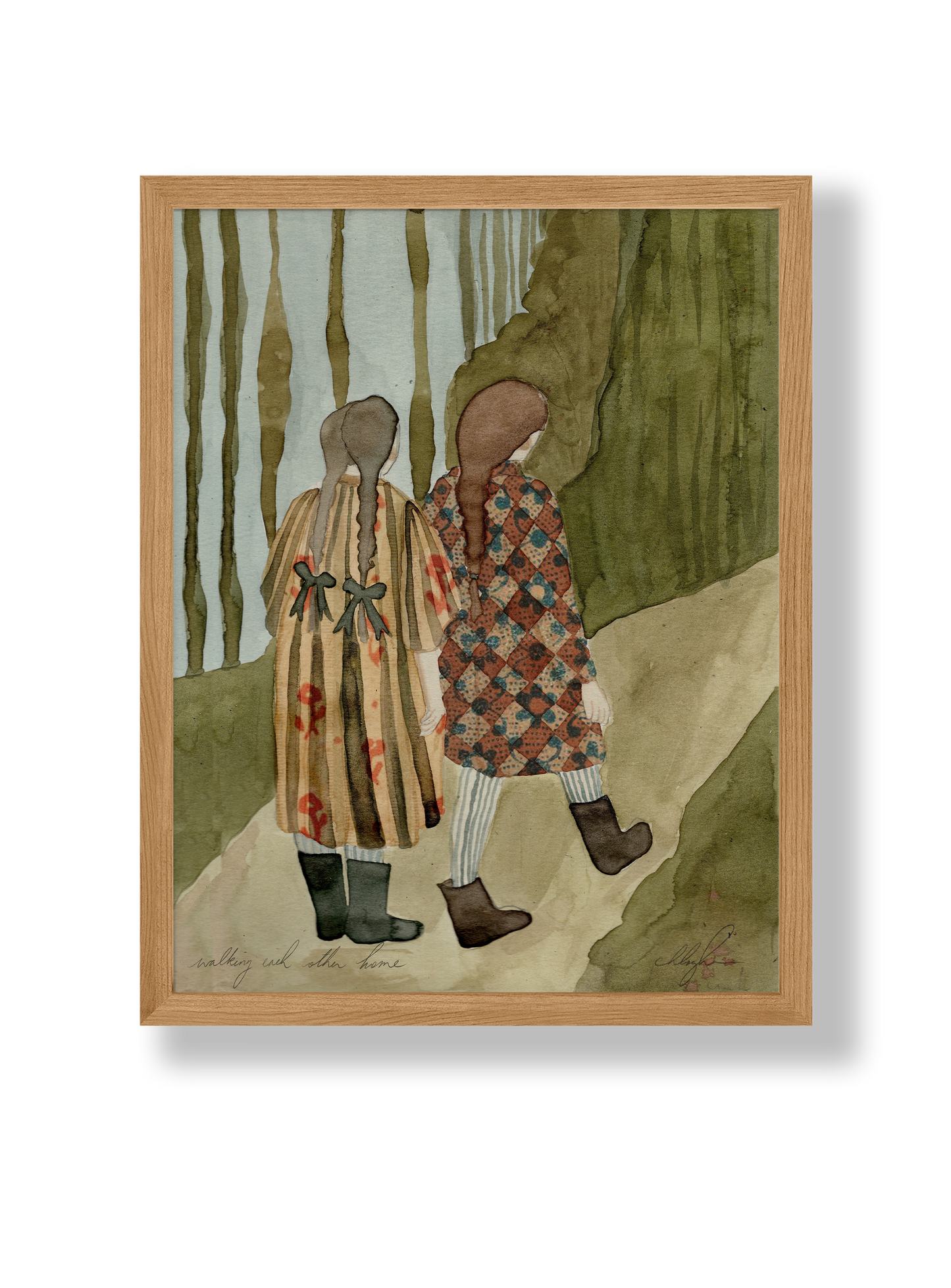 Walking Each Other Home Art Print