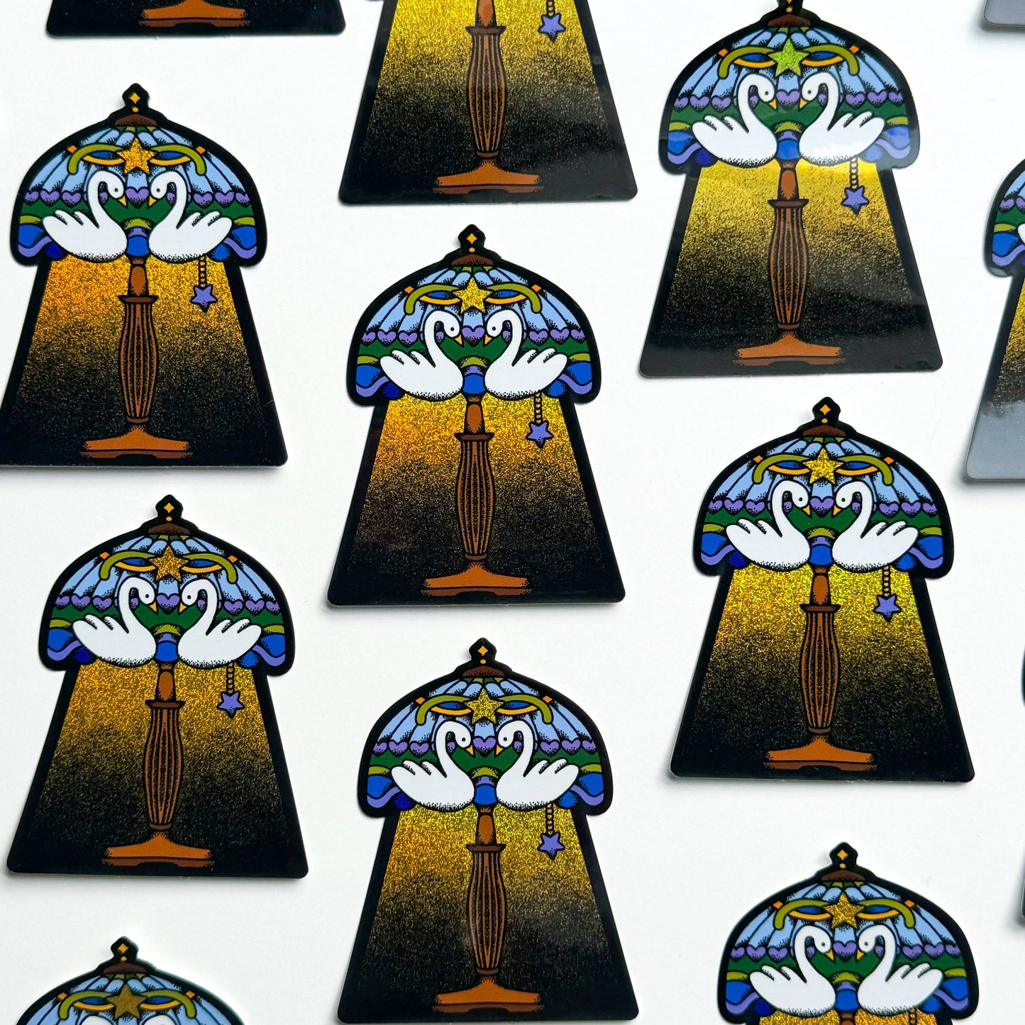 SWAN LAMP STICKER