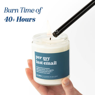 Music-inspired Benson Boone scented candle with cozy, birthday cake fragrance perfect git for birthdays