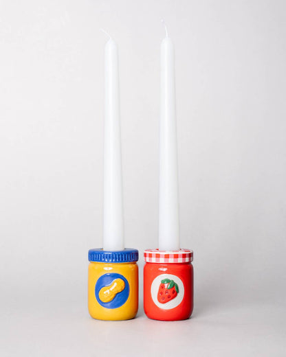 PB&J Taper Candle Holder Set