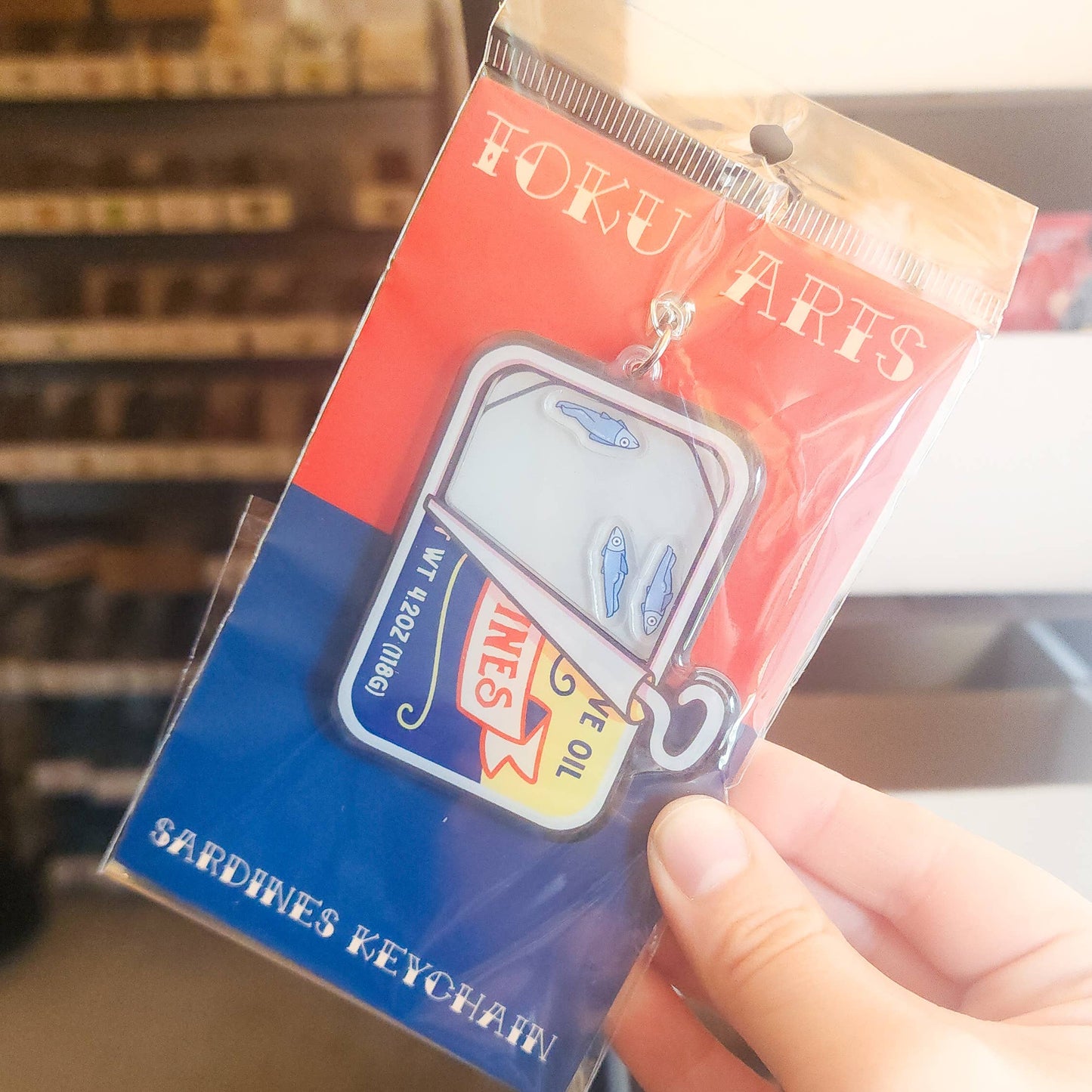 Sardines Shaker Keychain