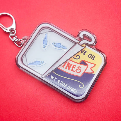 Sardines Shaker Keychain