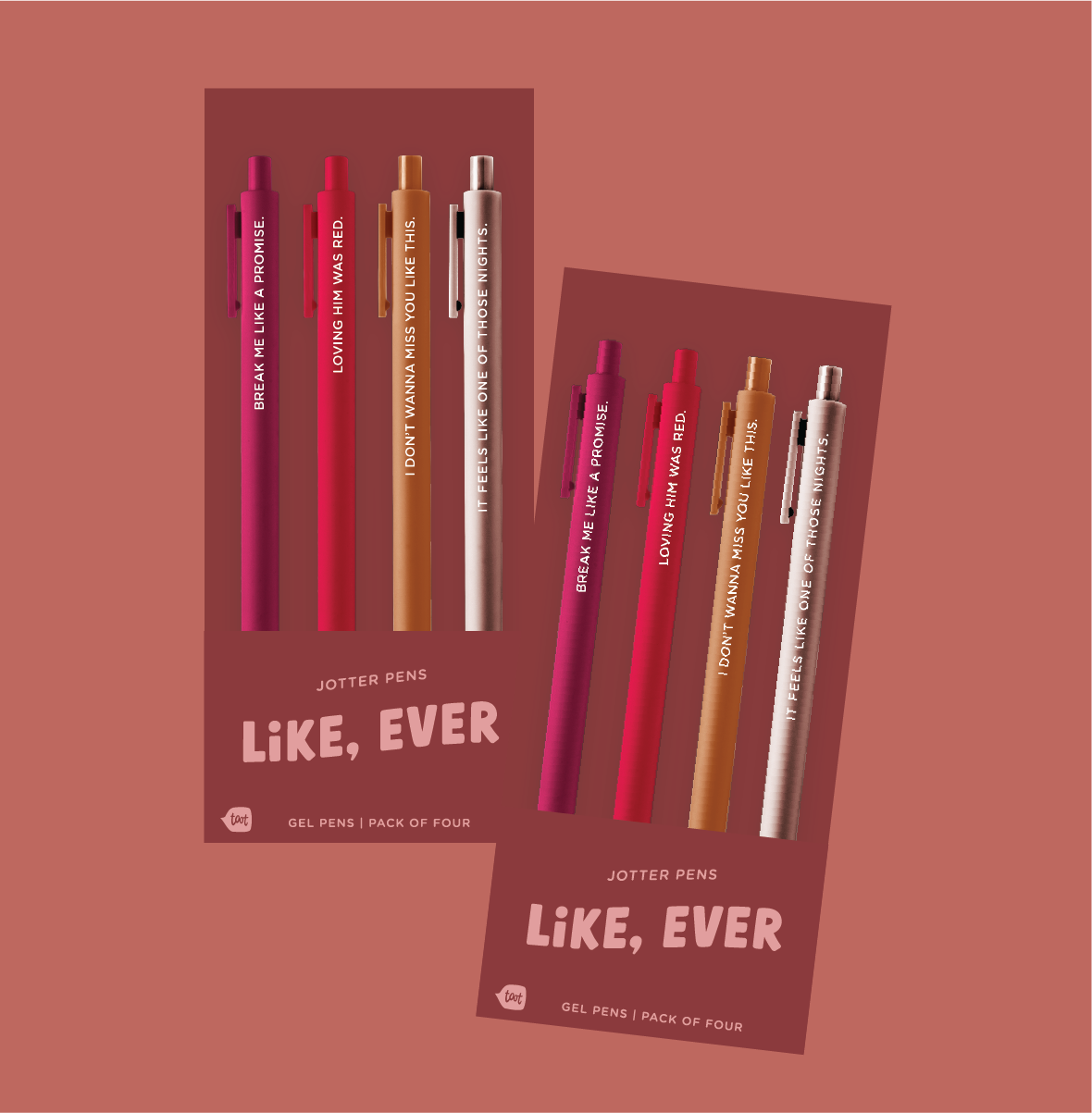 Swiftie Jotter Pen Set Like Ever Red