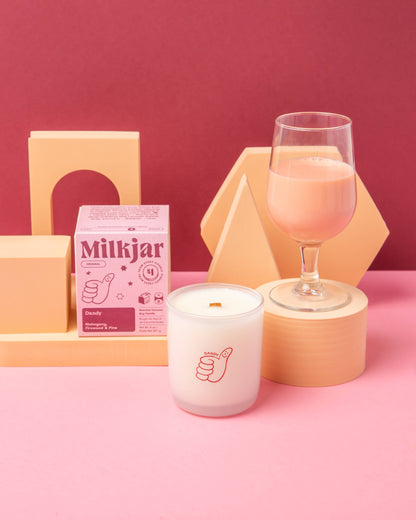 Mahogany and pine fragrance candle, hand poured in Calgary