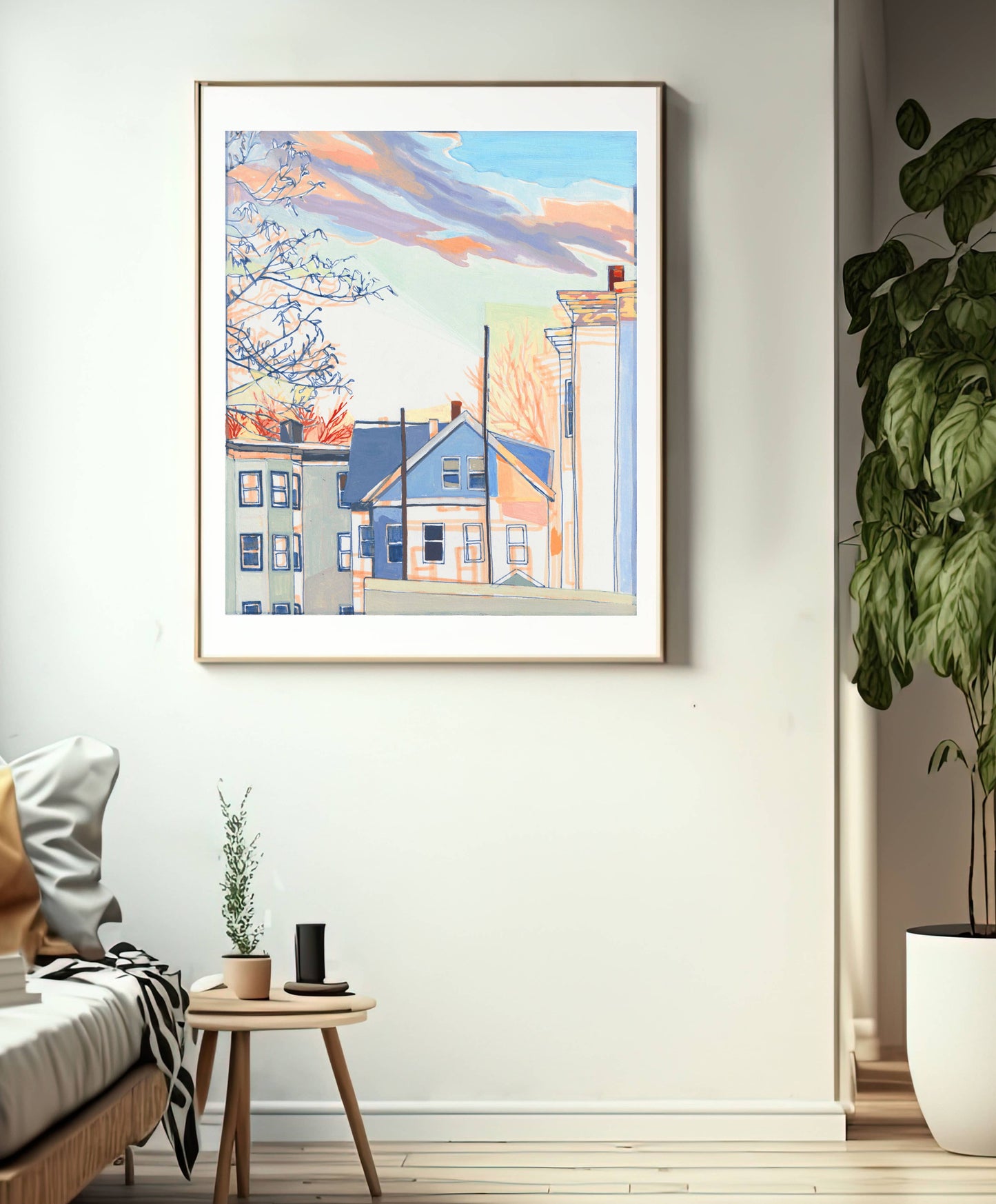 Cambridge Winter Light New England Art Print