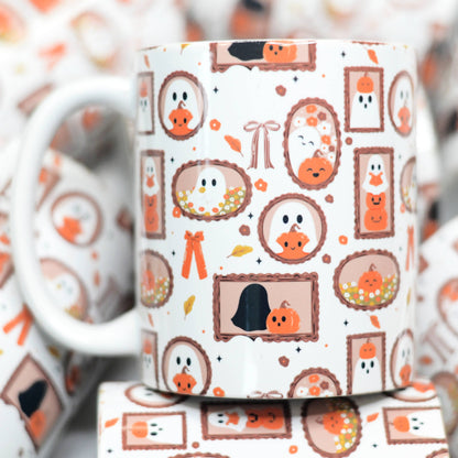 Framed Ghosts Halloween Mug