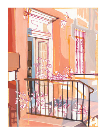 Golden Hour in Brooklyn Art Print