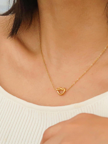 Aimee 18K Gold Yellow Gold Petite Heart Necklace
