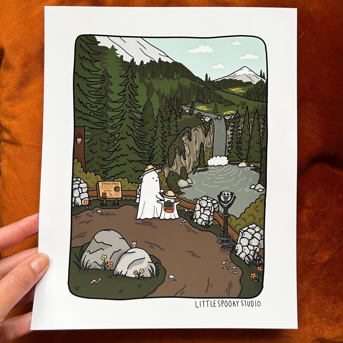 Spooky Falls Viewpoint Art Print