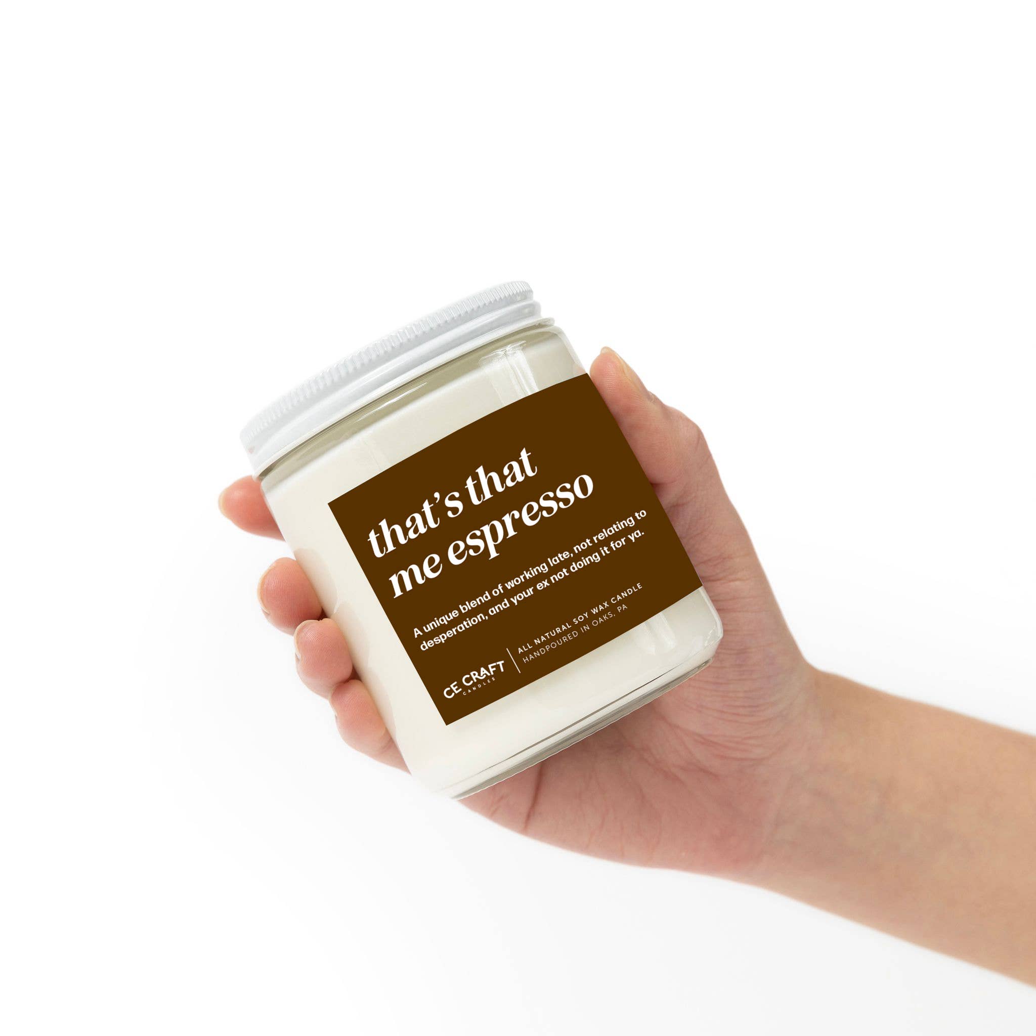 Coffee-scented pop culture candle for gift shops