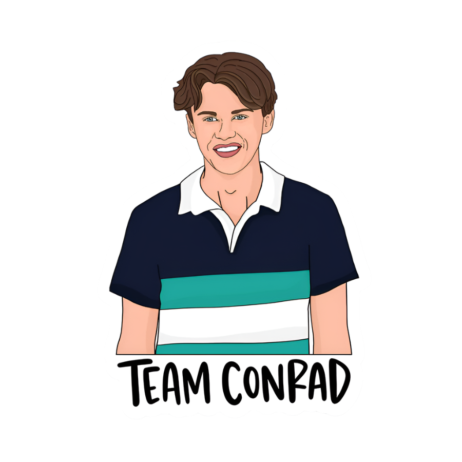 Team Conrad vinyl sticker for The Summer I Turned Pretty fans