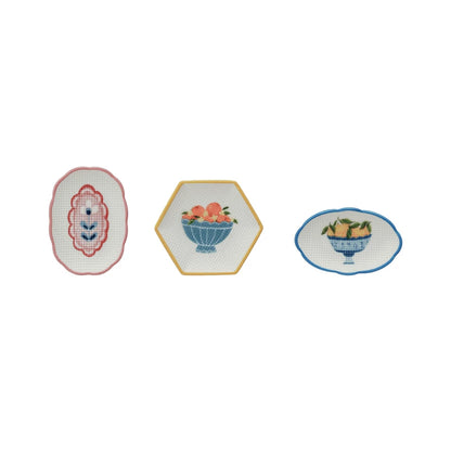 Cottage Core Mini Fruit and Floral Trinket Tray
