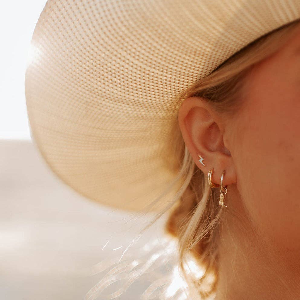 Elegant twisted gold earrings for everyday wear