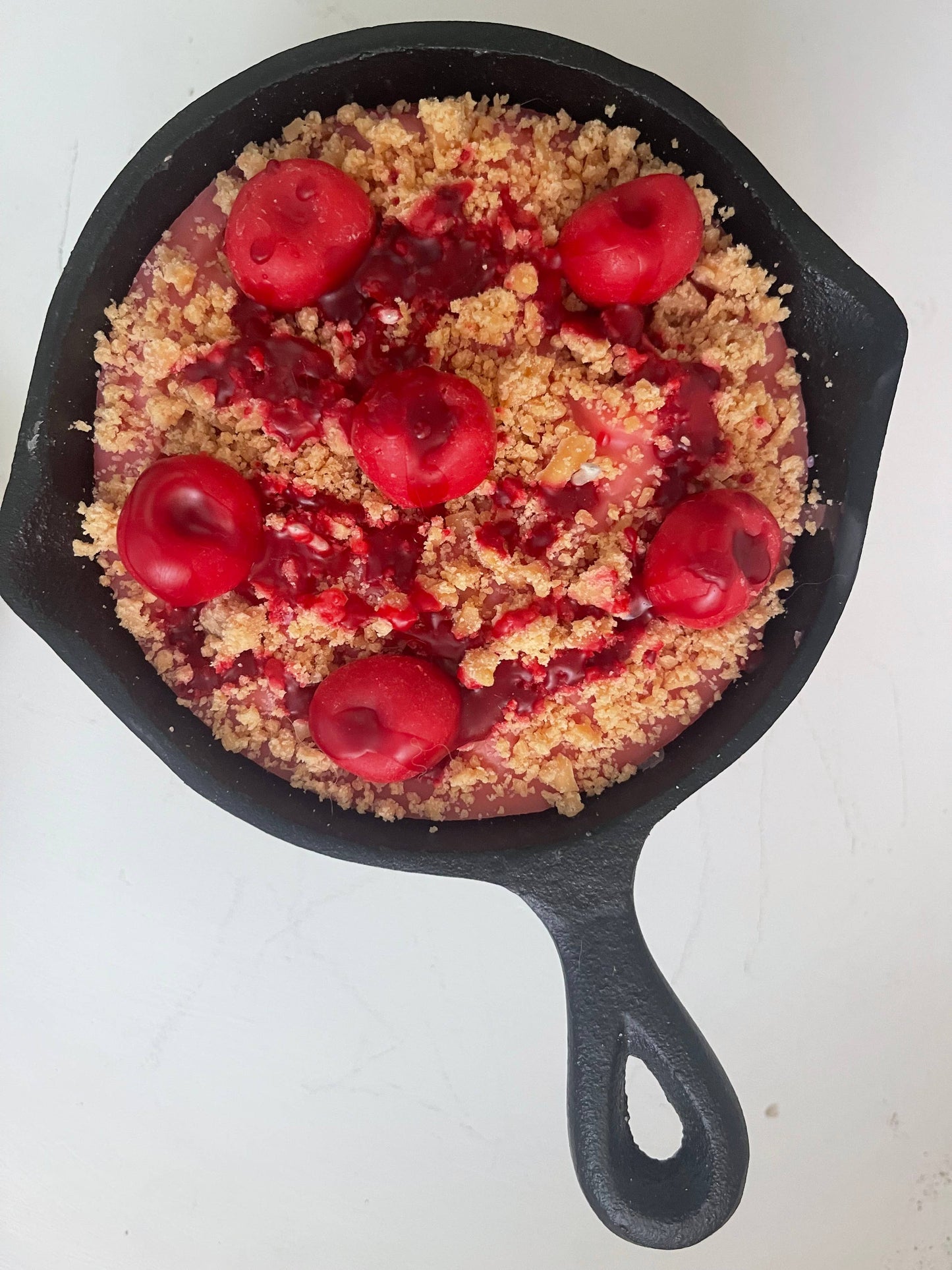 Cherry Cobbler Iron Skillet Candle 8 oz