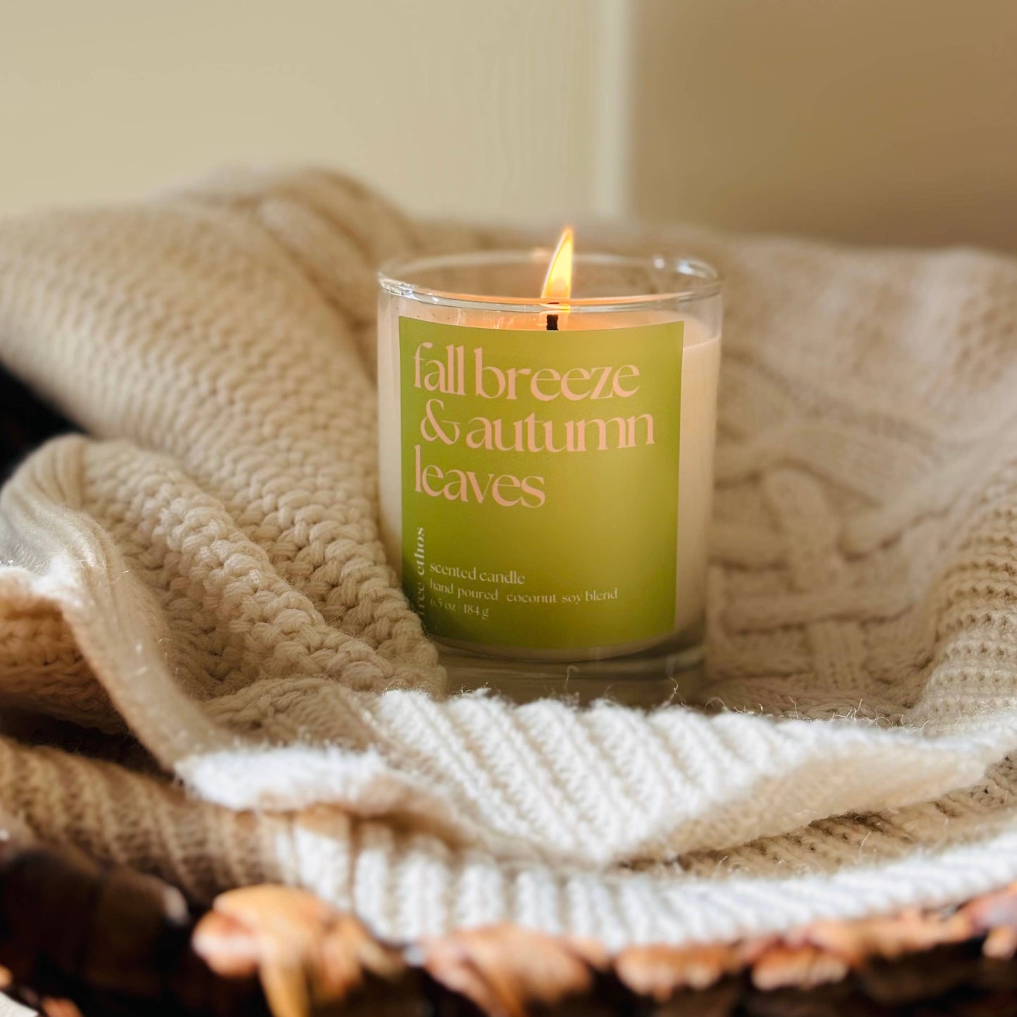 Fall Breeze & Autumn Leaves Scented Fall Candle