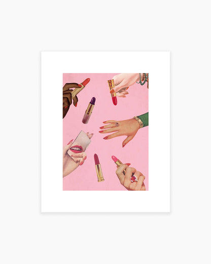 Lip Service Art Print