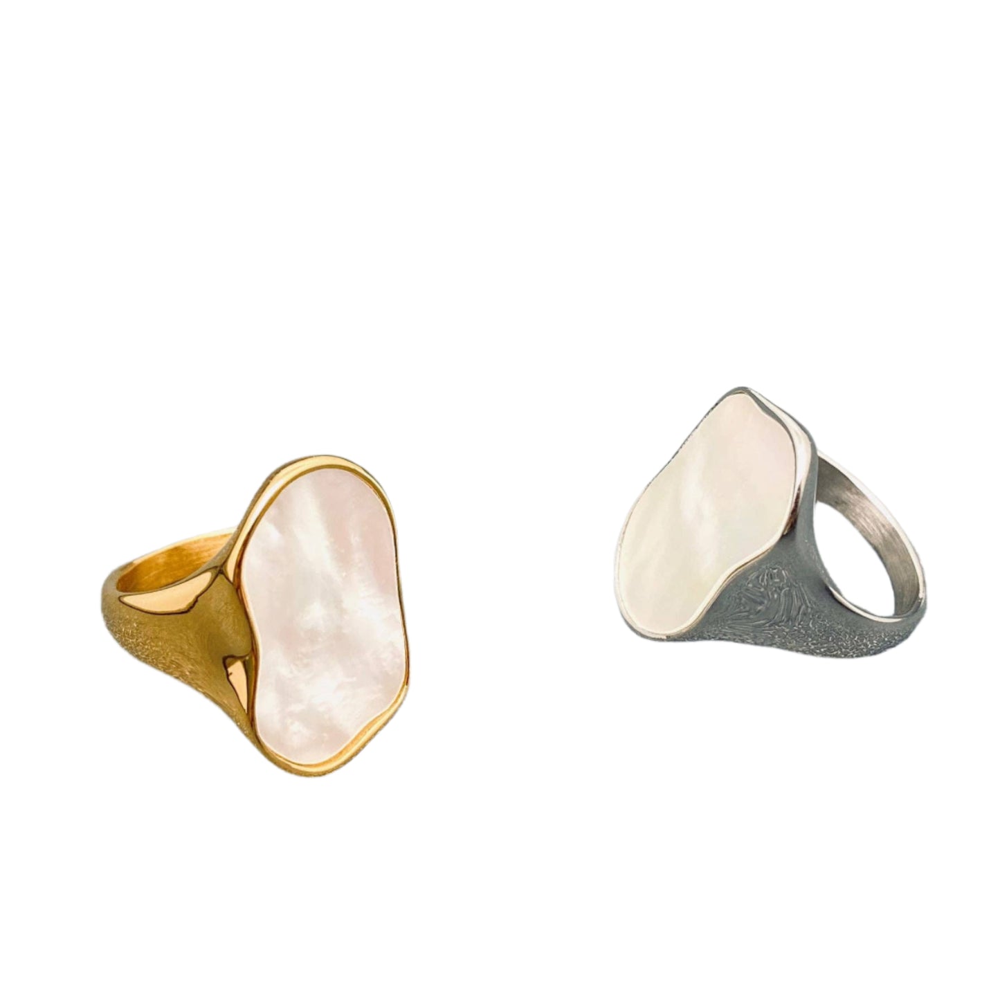Silver and Gold rings