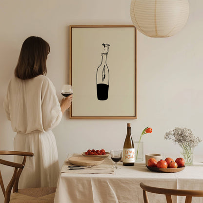 Wine Dive Minimal Art Print