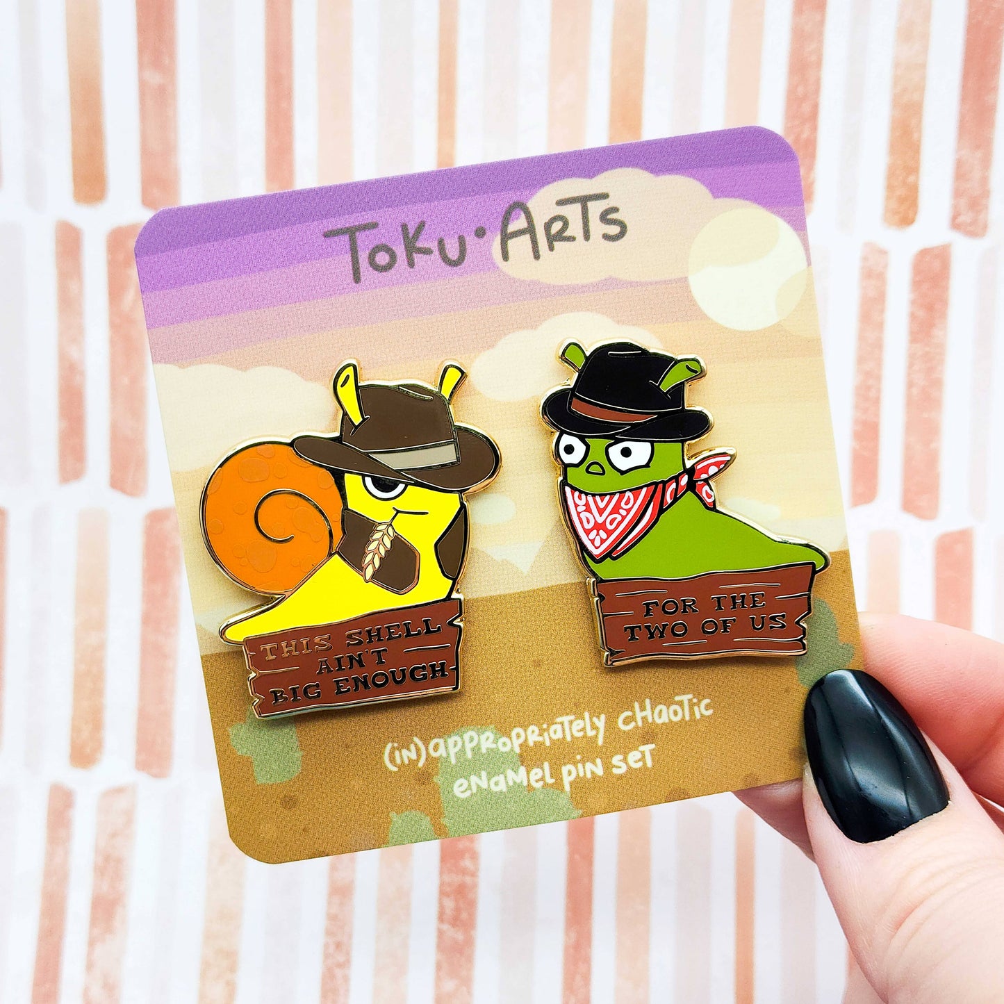 Cowbug Snails Enamel Pin Set