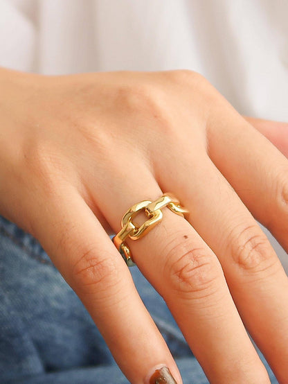 Brooklyn 18K Yellow Gold Stack Braided Ring