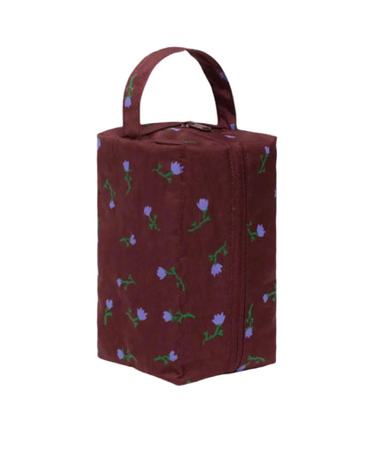 Recycled nylon Baggu Dopp kit with zip top closure, compact and practical for travel or gifting