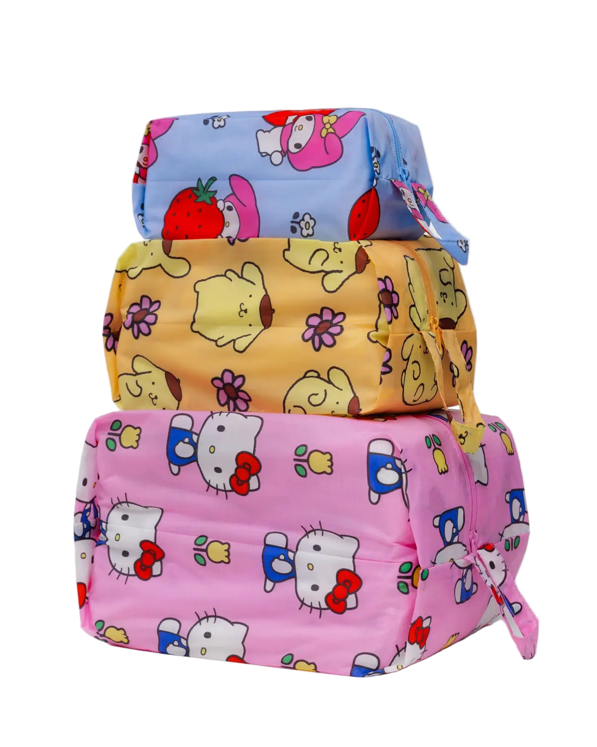 BAGGU x Hello Kitty Florals 3D Zip Set travel pouches Baggu Knoxville
