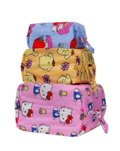 BAGGU x Hello Kitty Florals 3D Zip Set travel pouches Baggu Knoxville