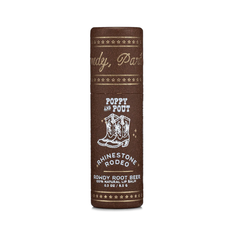 Poppy and Pout Rowdy Rootbeer Lip Balm
